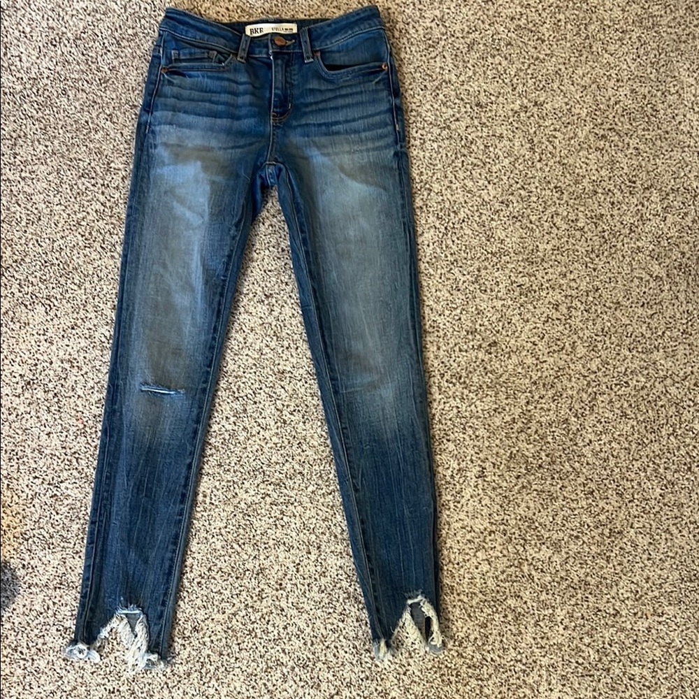 Women's Blue Distressed Jeans